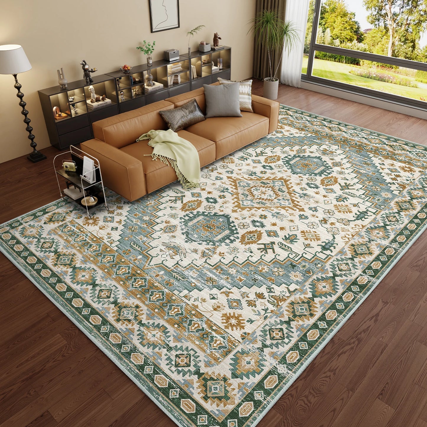 Washable Rug, with Non-Slip Backing