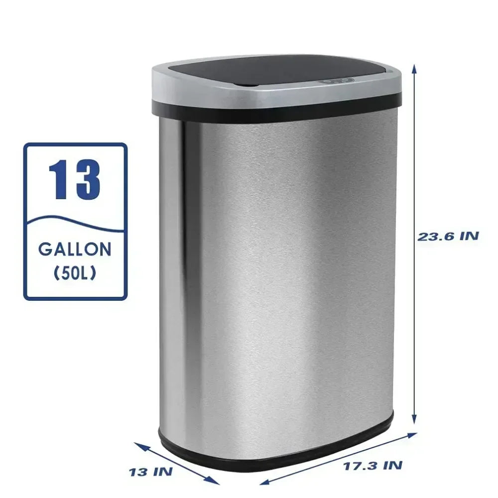 13 Gallon Automatic Garbage Can for Kitchen