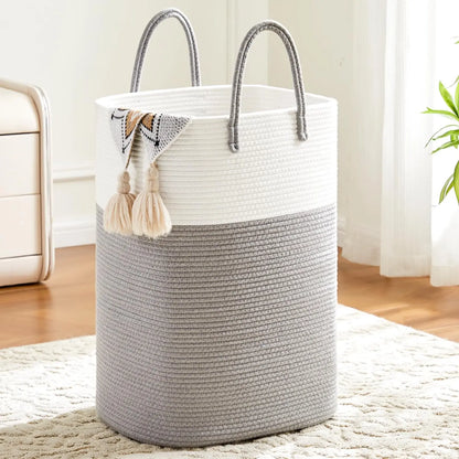 Woven Cotton Rope Laundry Hamper