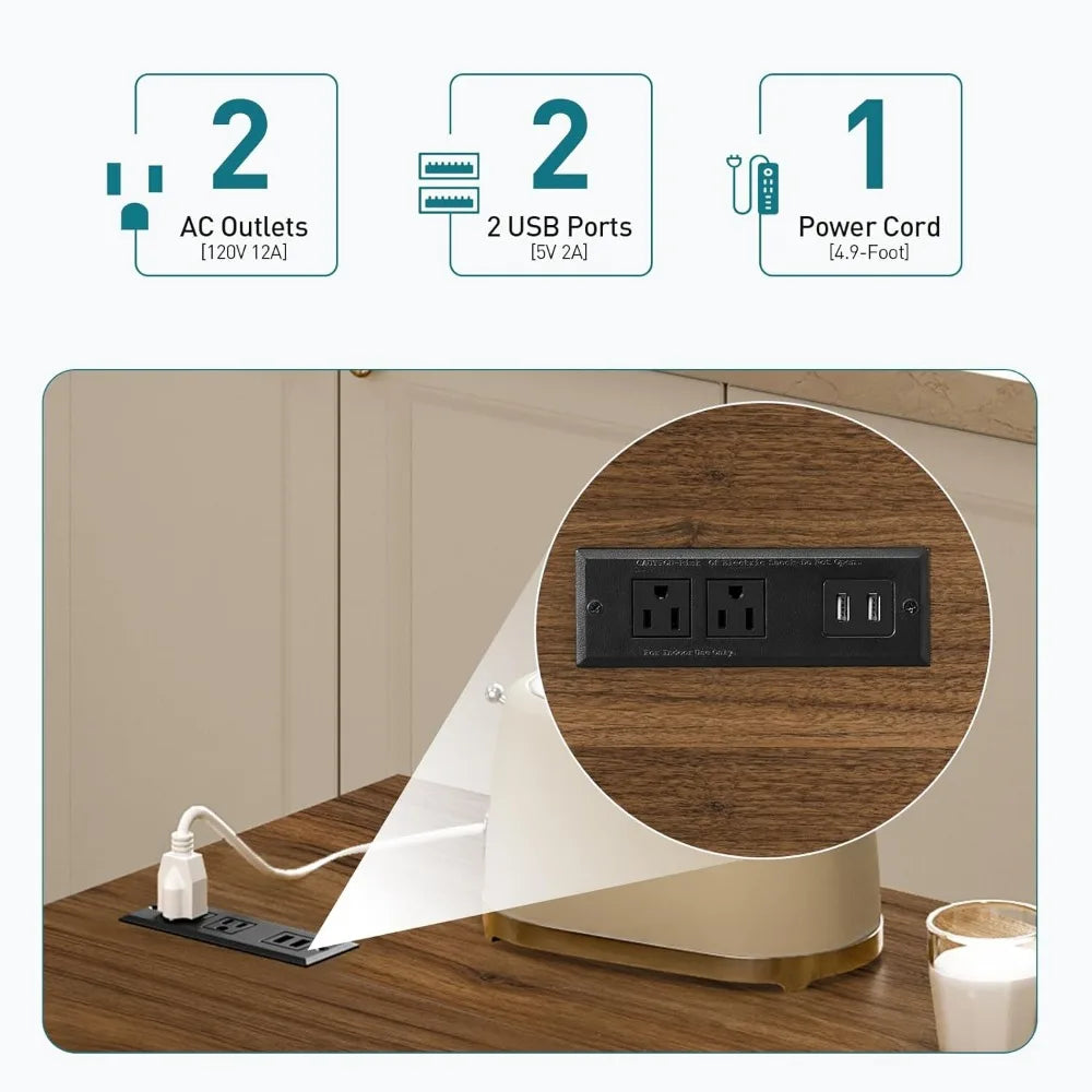 Kitchen Island W/ charging station