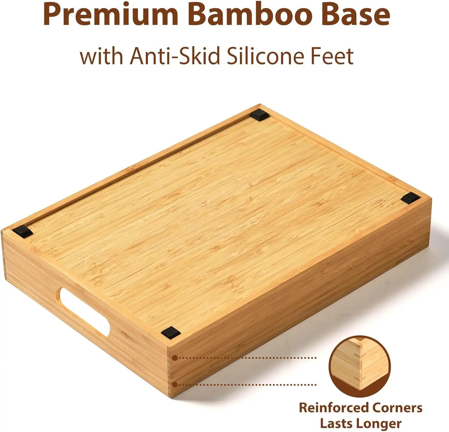 Bamboo Box for Kitchen Storage and Organization
